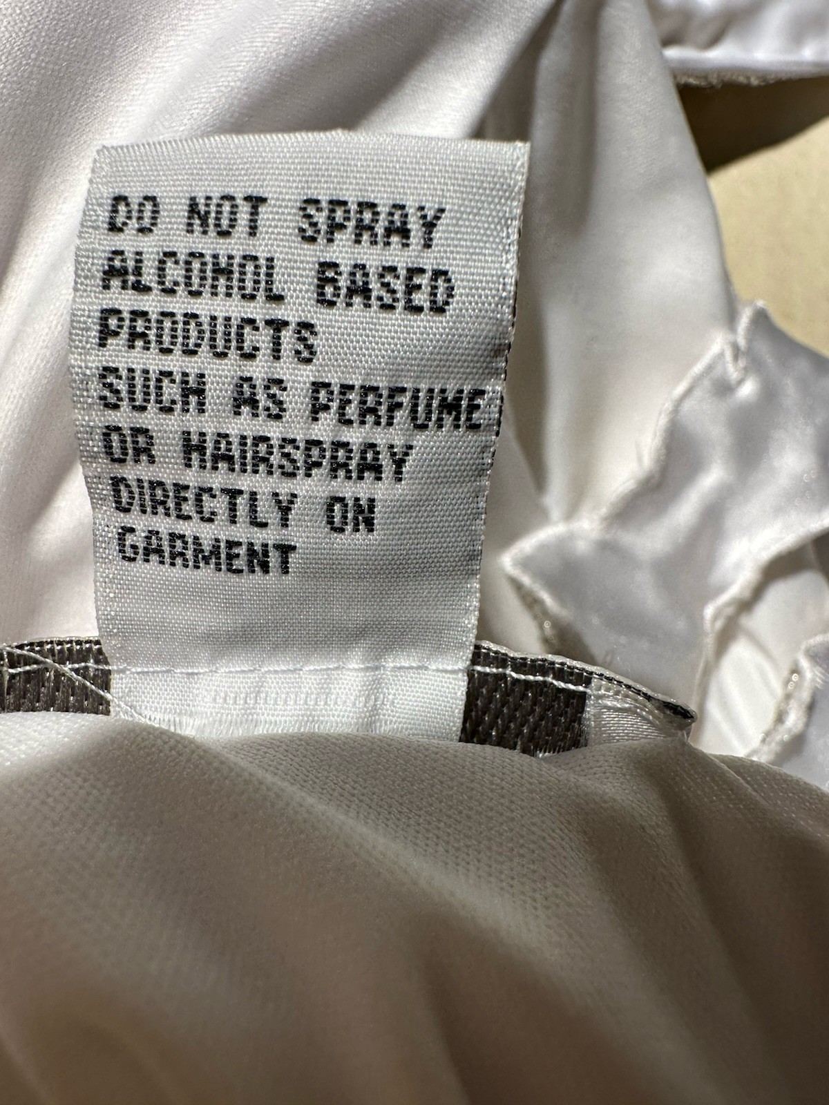 Sean Couture White Satin Silver Beads Ect. Halter L Gown/Wedding Dress SzXXS Use