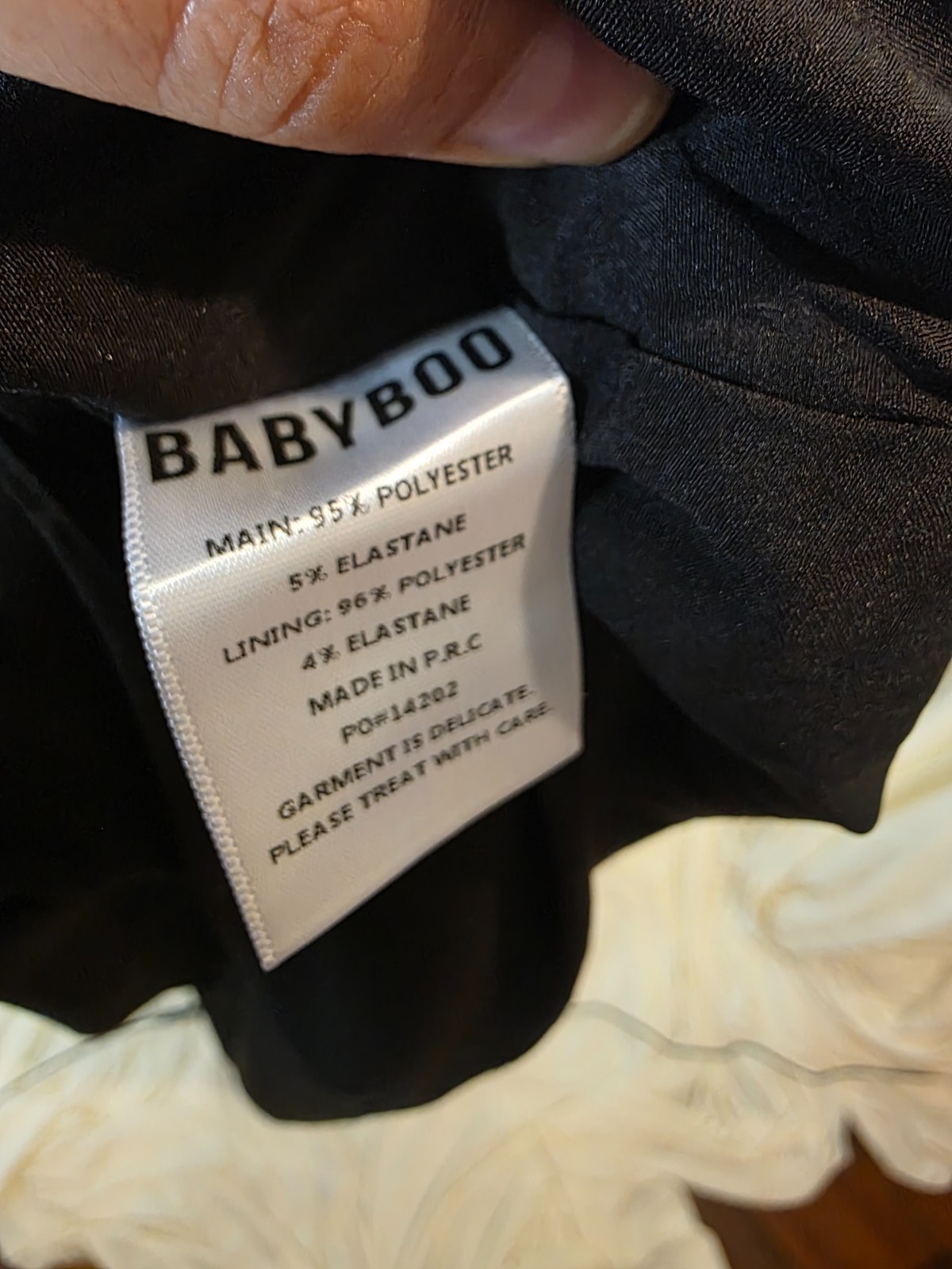 Vestido largo Khalesia – Negro BABYBOO NWT $160