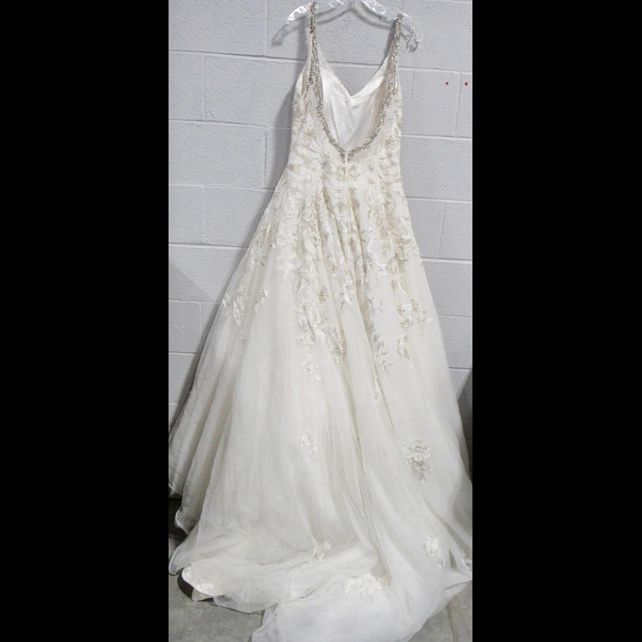 New Justin & Ashley Bride Floral Beaded Wedding Dress