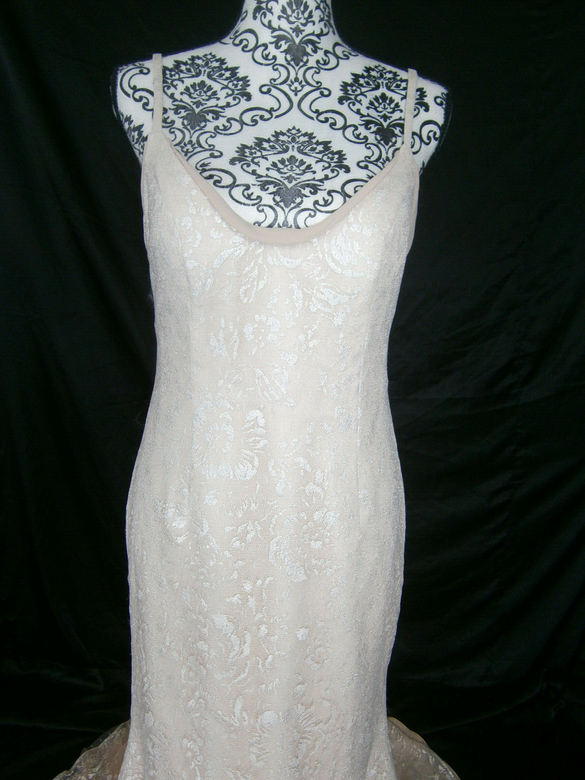 Robert Bullock Faith 6 8 10 Ivory Lace Wedding Dress Nude Lining Train $5,515