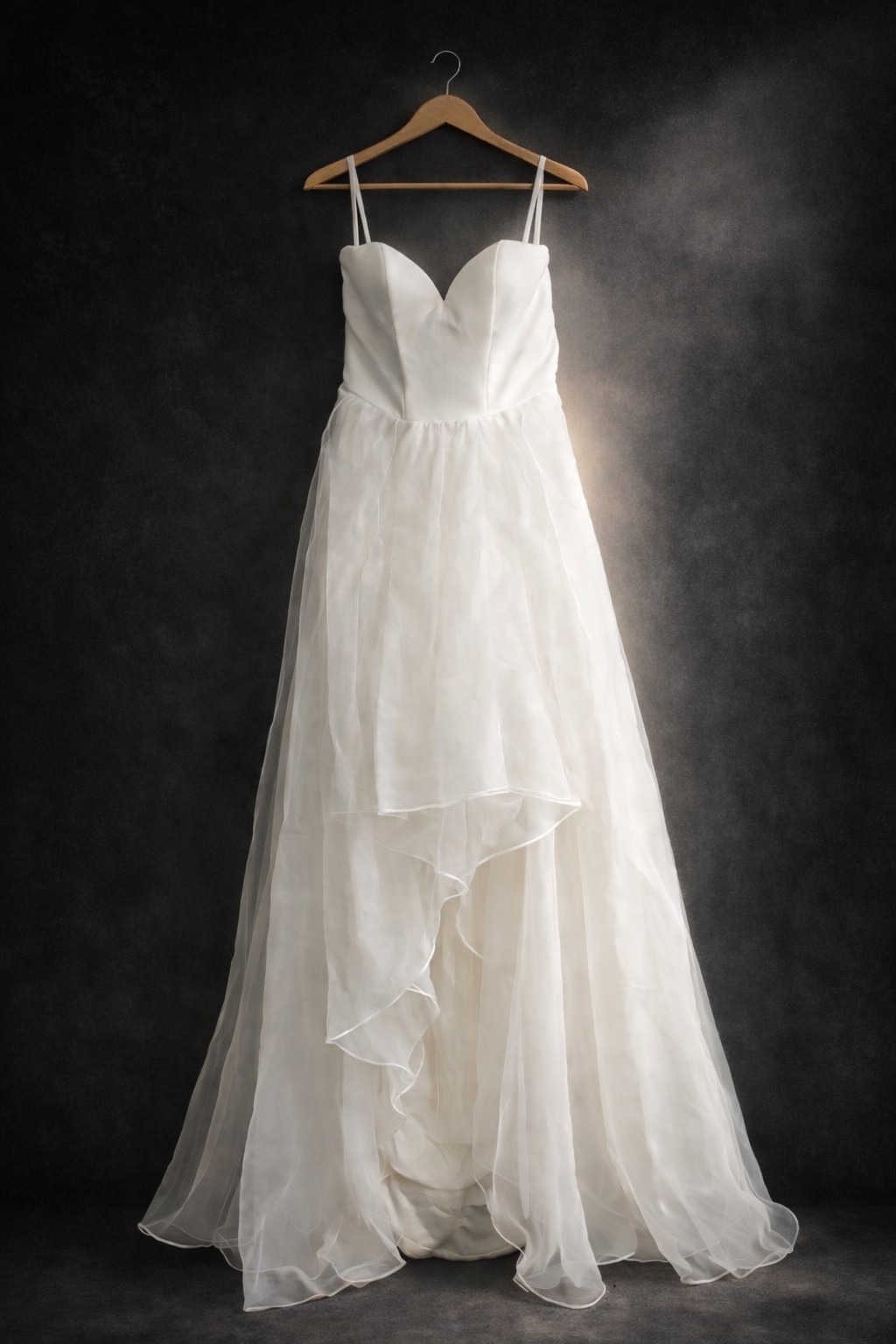 White Tulle Corset Dress XS-S Gothic Romantic Bridal Elopement Ethereal High Low