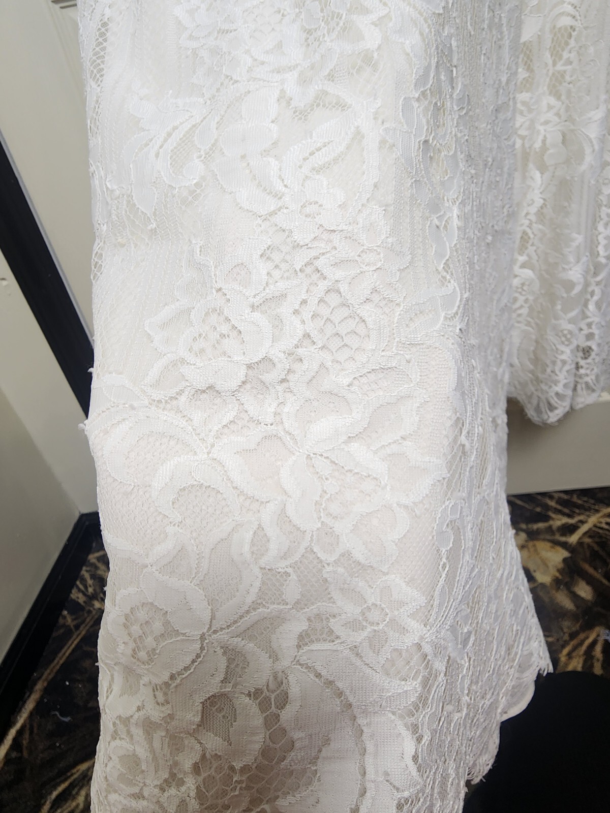 Melissa Sweet High-Neck Halter Sheath Wedding Dress (Retail $980) – Size 8 (6)