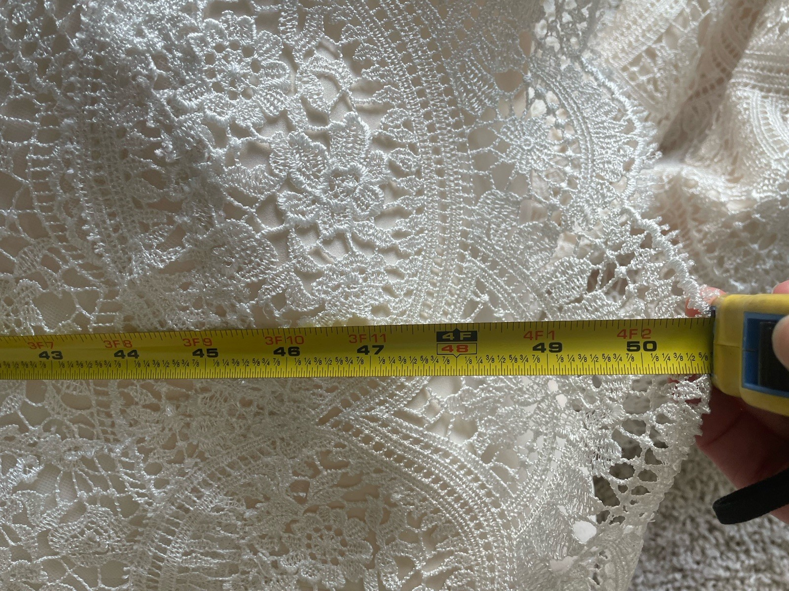 Ivory Lace Wedding Dress High Neck Thin Strap Backless Beach Boho Cottagecore