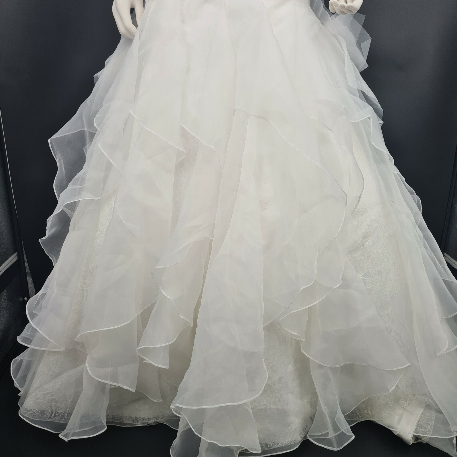 AUGUSTA Jones Strapless Lace Trumpet Mermaid Wedding Dress Size 12 Vintage