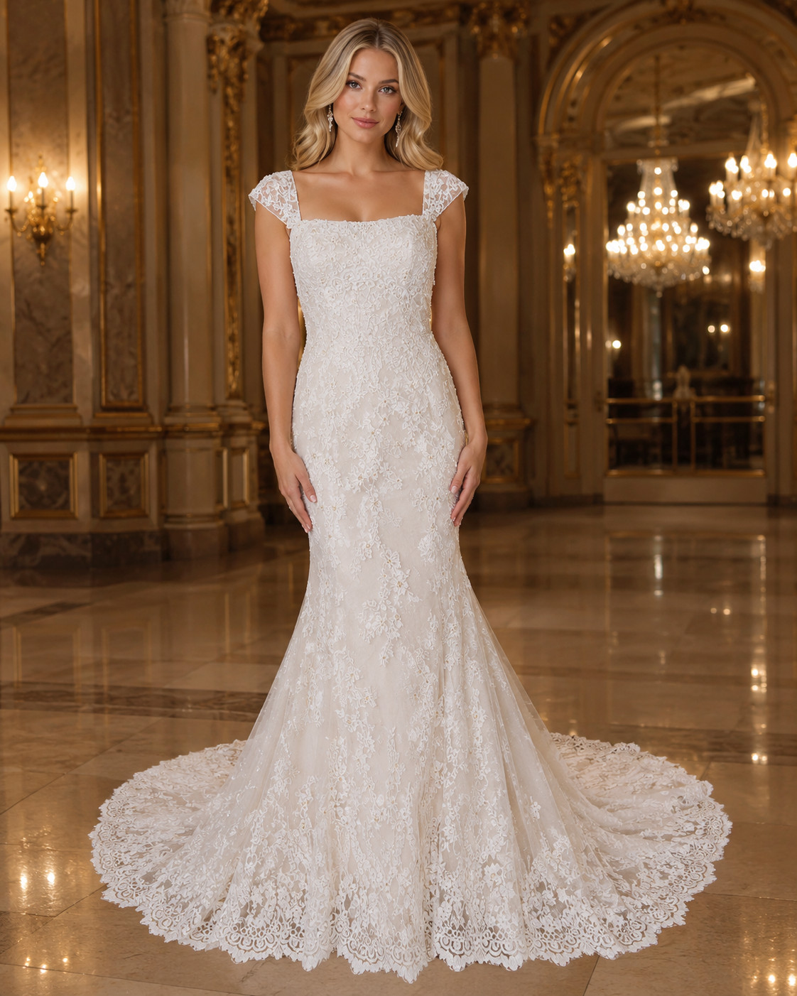 Casablanca Sample Wedding Dress Gown 14-18 White Lace Beaded Detach Straps
