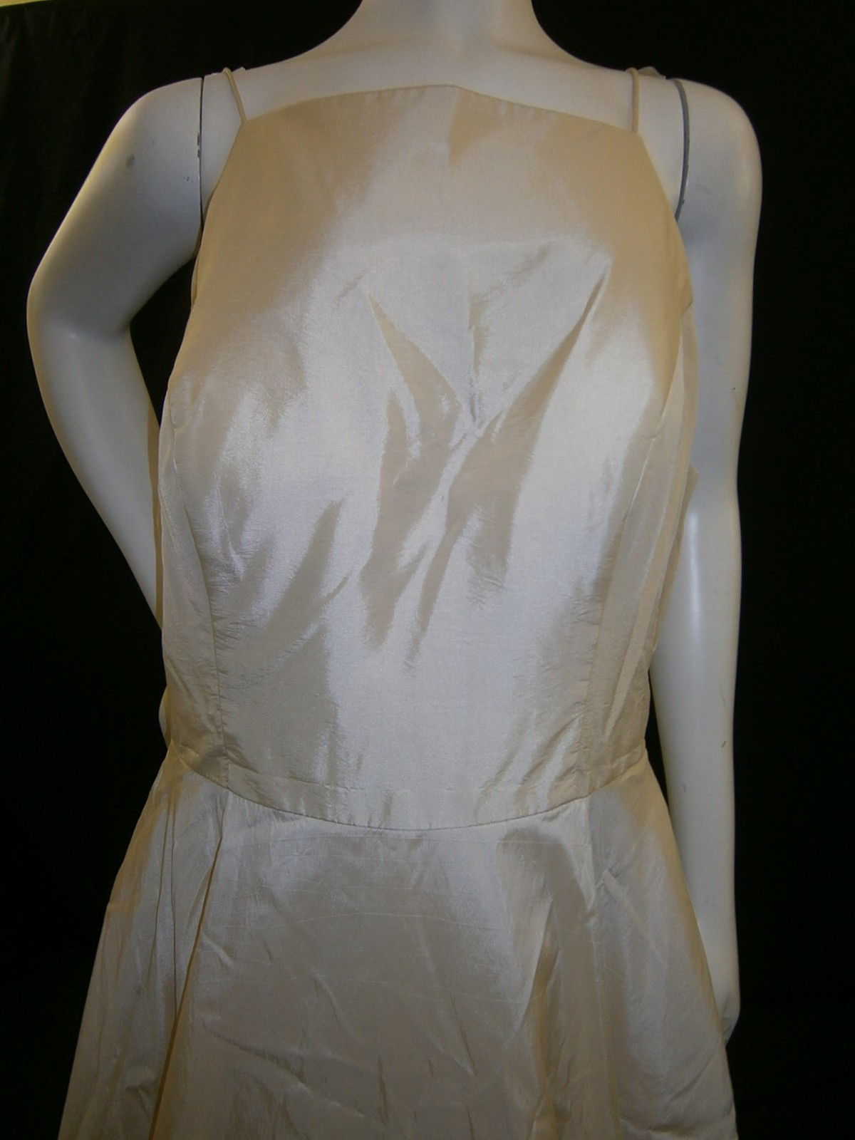 Casablanca Wedding Dress Gown 18 Beige “Sand” Draped Side Illusion Tall 67″