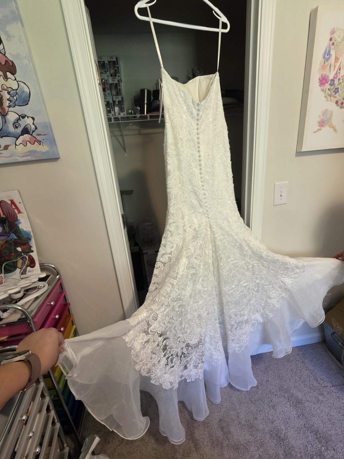 Davids Bridal Wedding Dress Galina Signature Sophisticated & Stylish, Petite 2P