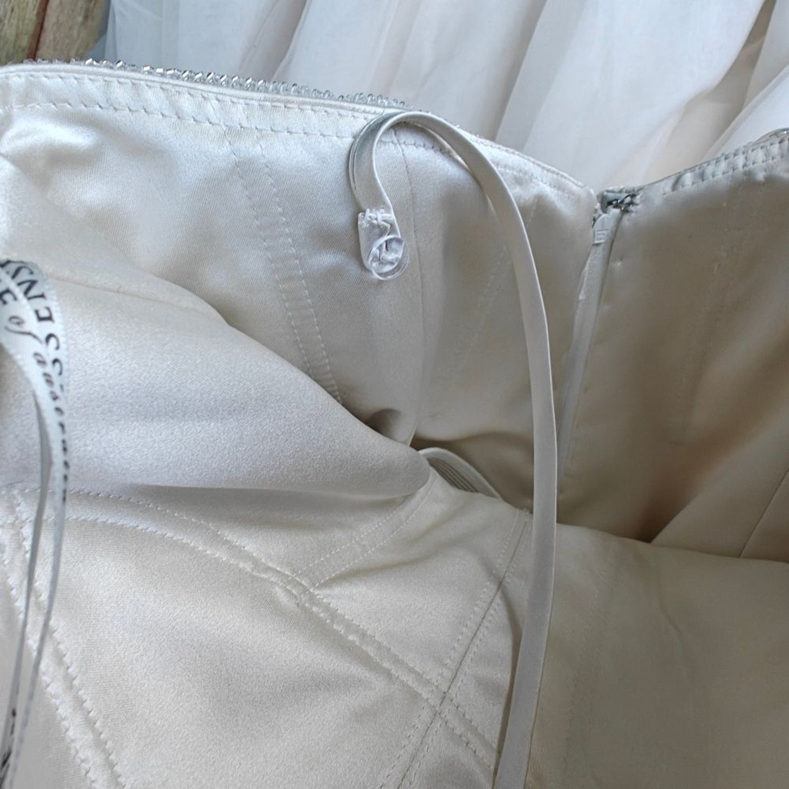 Essence Of Australia Dolce Beaded Wedding Dress Size 12 Oyster Ivory New