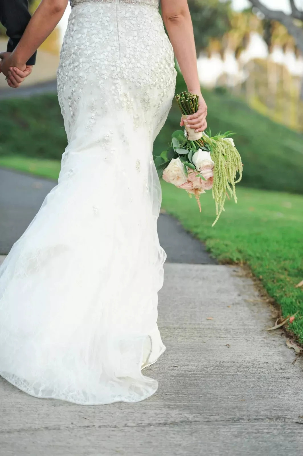 Liancarlo 5885 Wedding Dress 10 Champagne Floral Embroidery Illusion USA $6,985