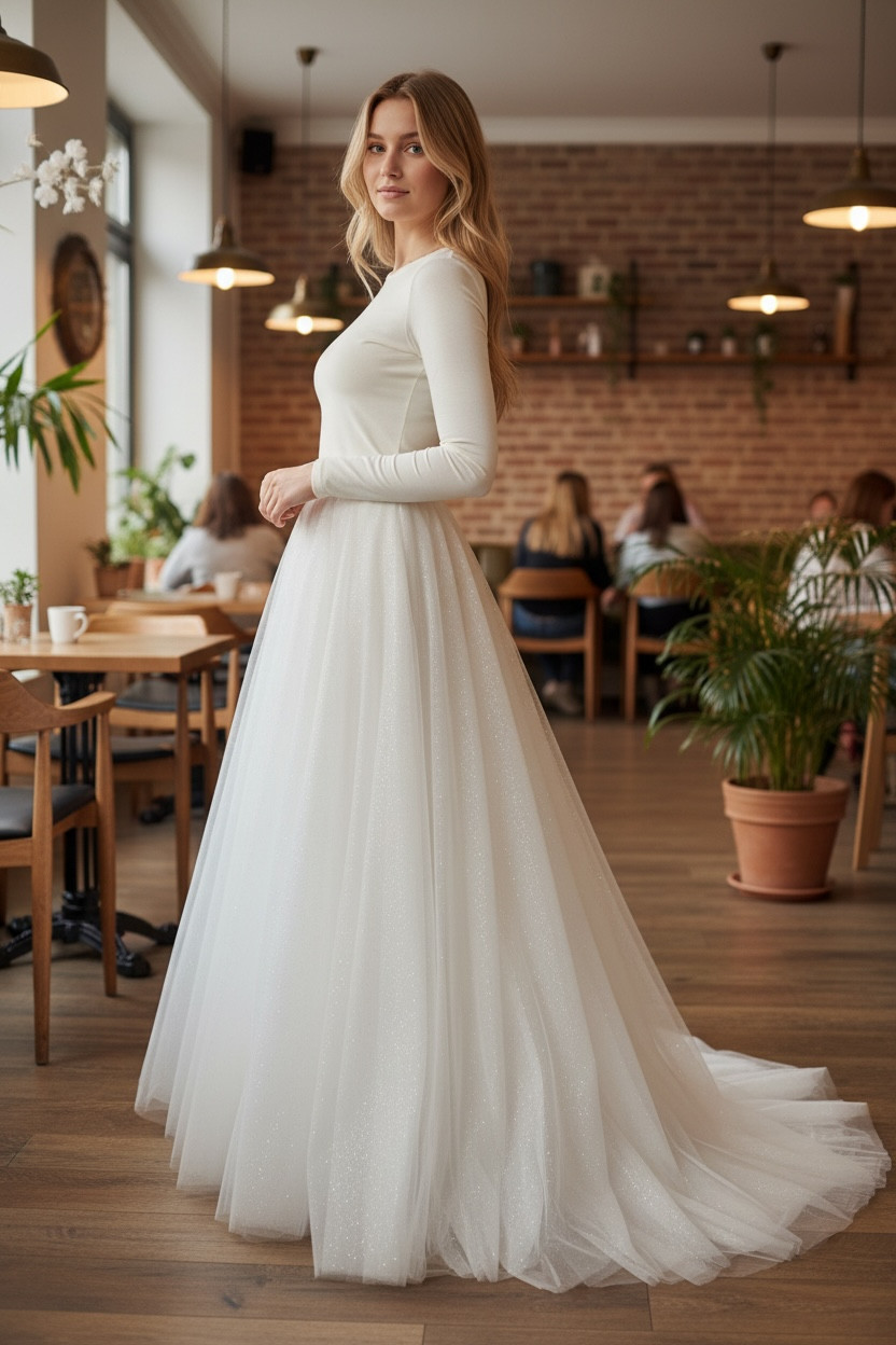 Wedding skirt/chiffon skirt/wedding dress/tulle skirt 2026/size 36 – 60