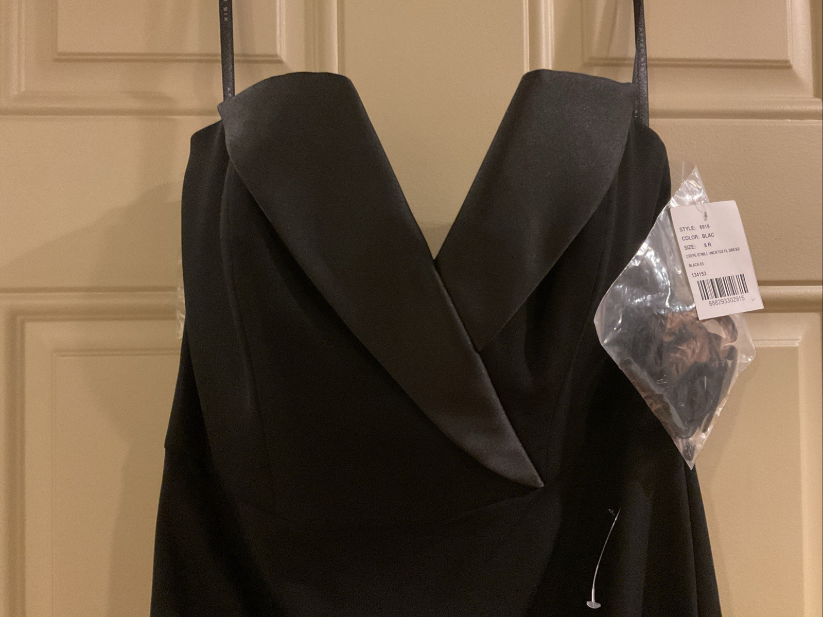 After 6 Black Strapless Gown Size 8 Gown NWT