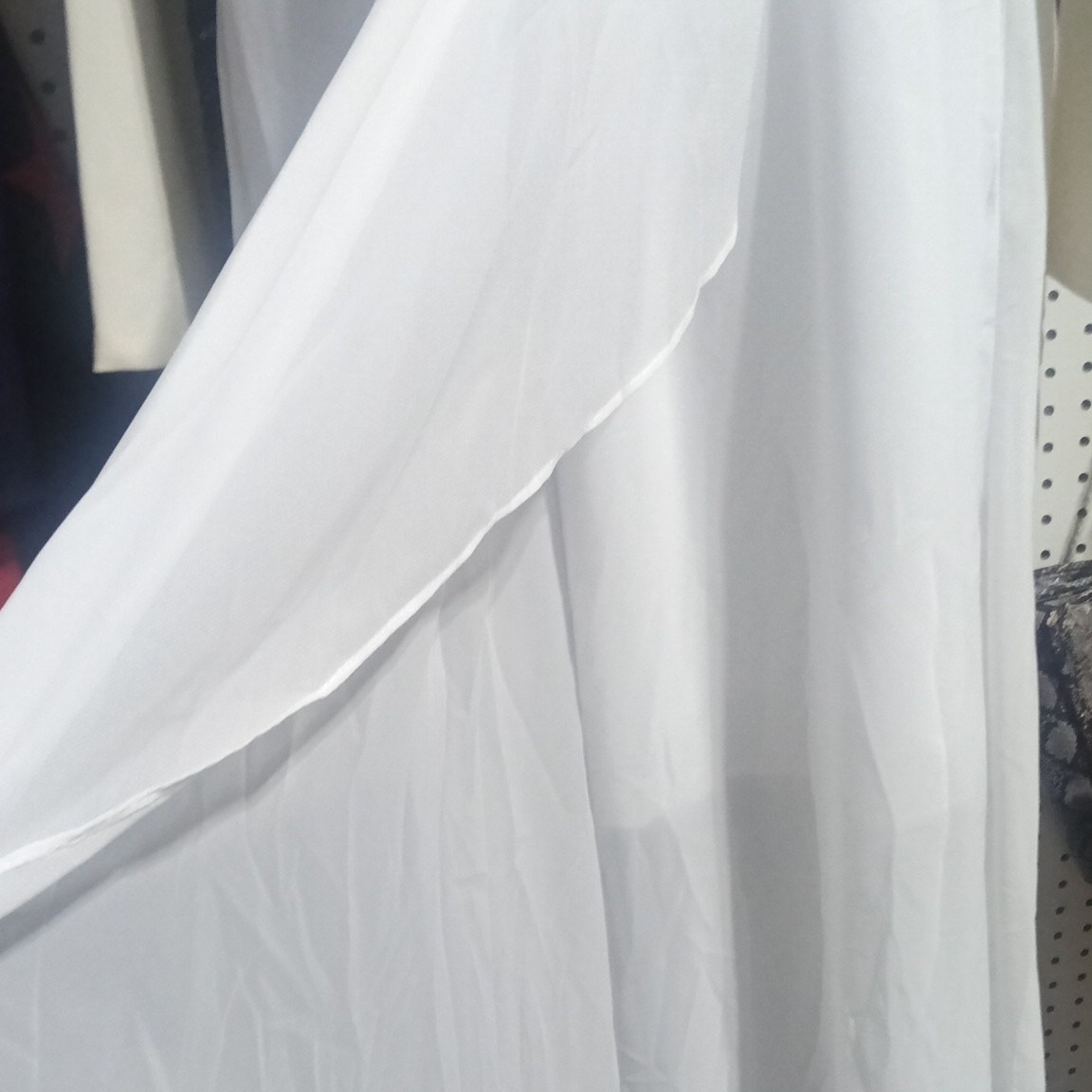 Wear Your Love White Chiffon Wedding Dress Sweetheart Ruched A-Line M/L