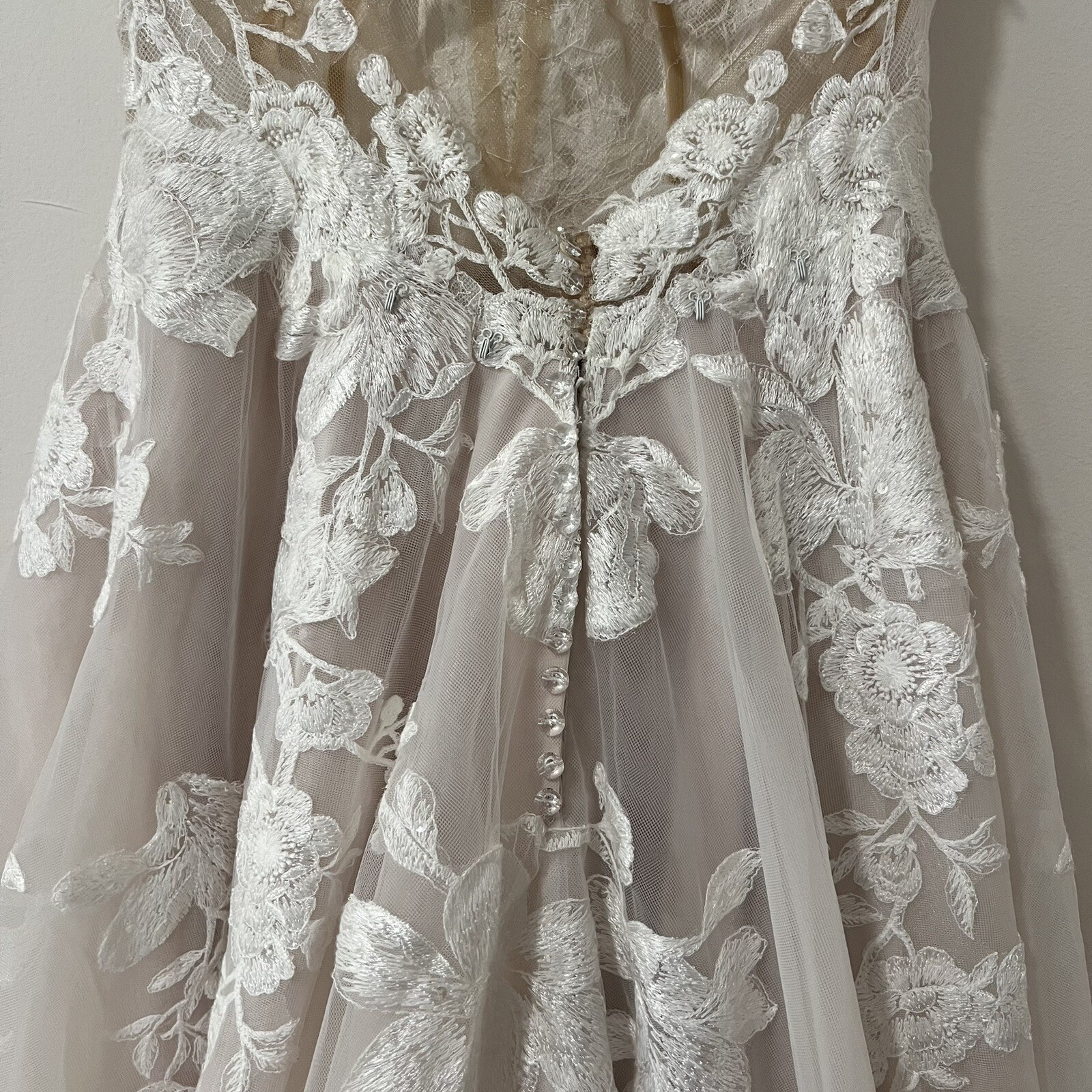 Martina Liana Romantic Boho Wedding Dress W/ Pockets 1110 ($2600) US 12