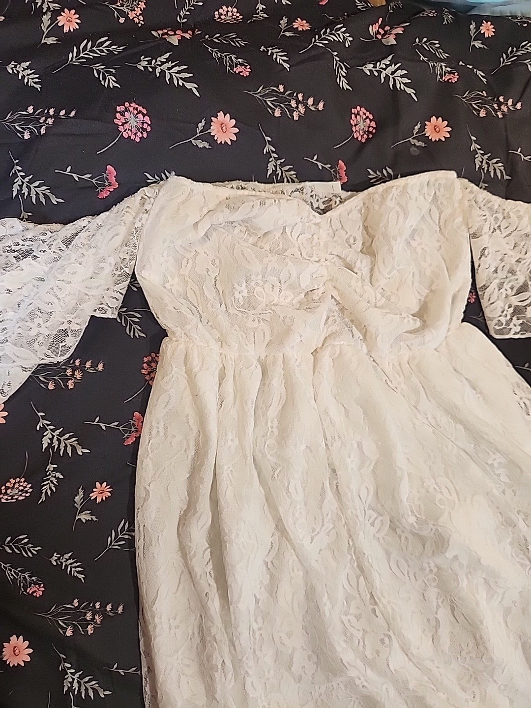 Unbranded Lace Maternity Dress Wedding Photos Shoot Size Small