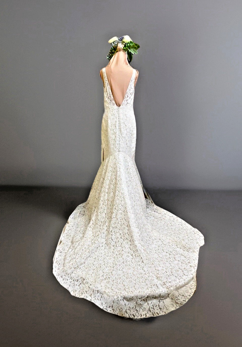 Pronovias Mosaico Wedding Dress Off White Size 12 US