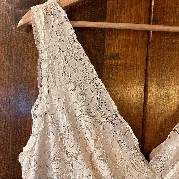 Encore by Watters Occasion Dress Size 10 Ivory Lace Vintage Bridal-Inspired
