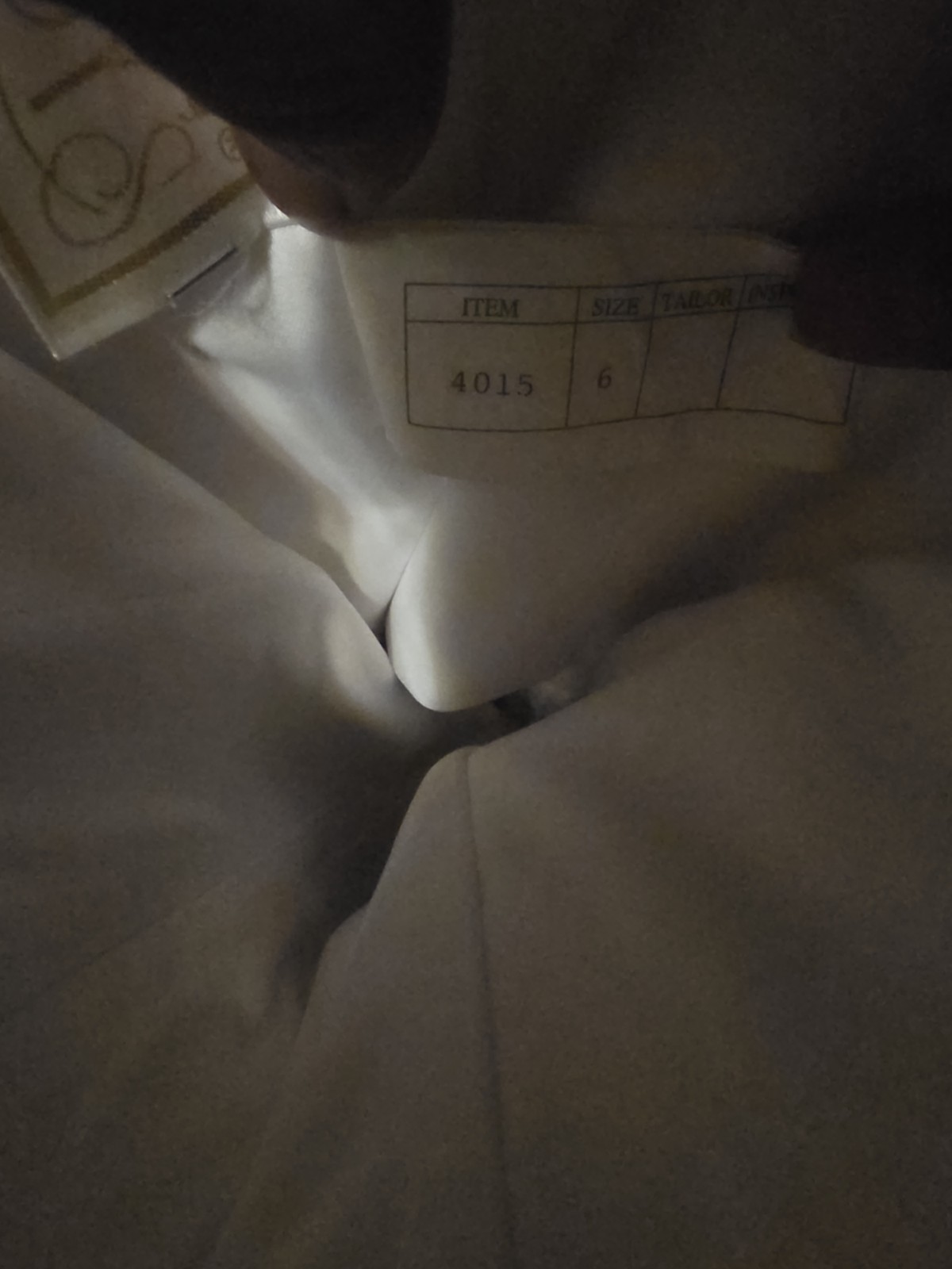 Mary’s Bridals White Gold Beaded Strapless Ball Gown Wedding Dress Size 6