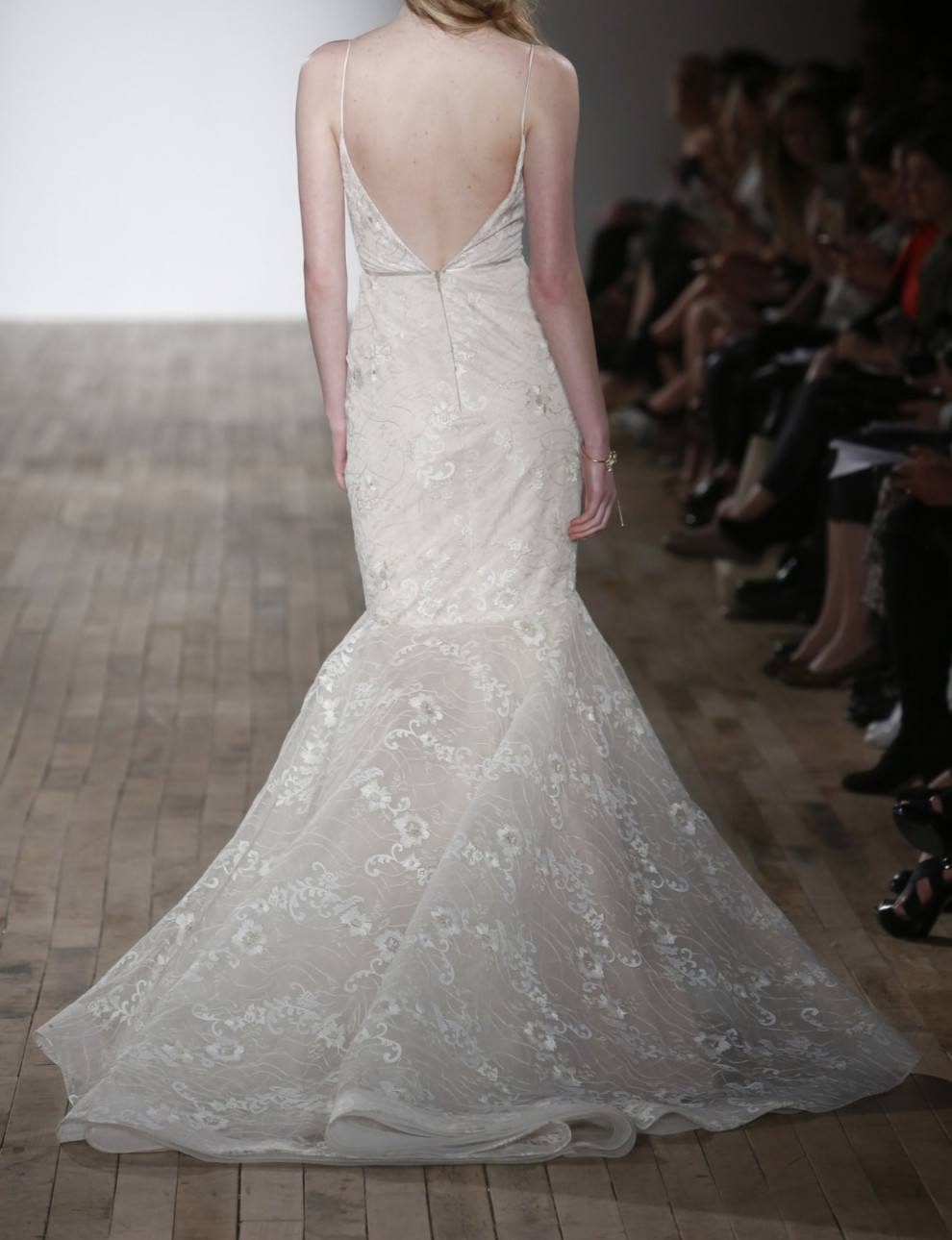 Tara Keely 2751 Ivory Wedding Dress 12 Lace Straps Illusion V Open Back USA