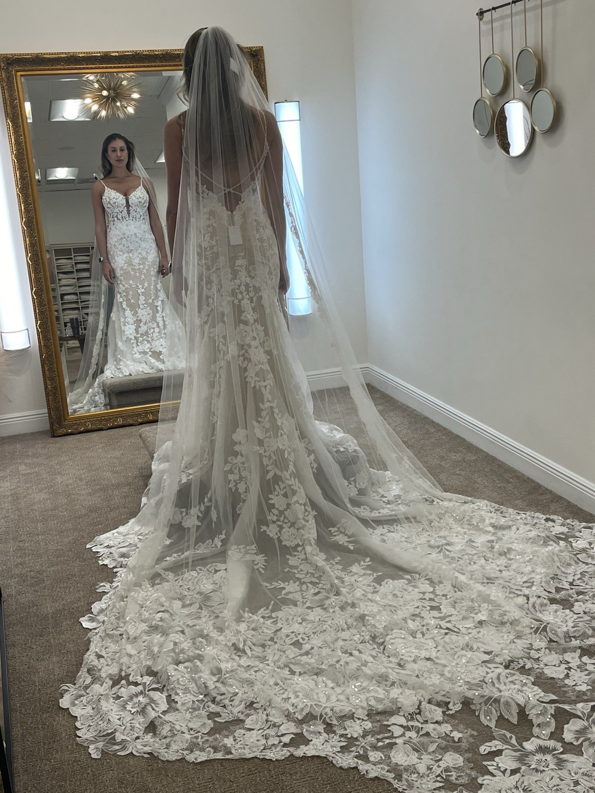 NWT Martina Liana CUSTOM WHITE Wedding Dress Gown SZ 10 UNALTERED Retail $4400