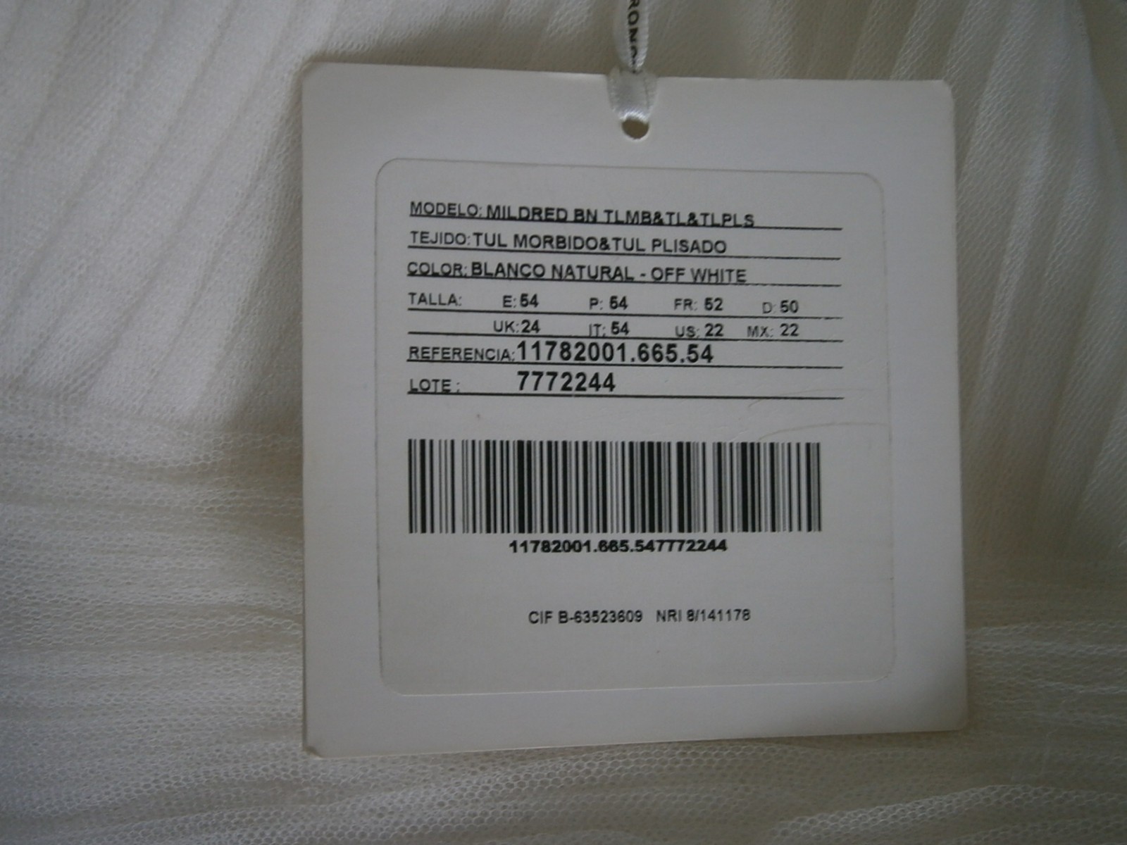 Pronovias Mildred Wedding Dress 22 Off-White Mermaid Ruffles Ball Gown Ethreal