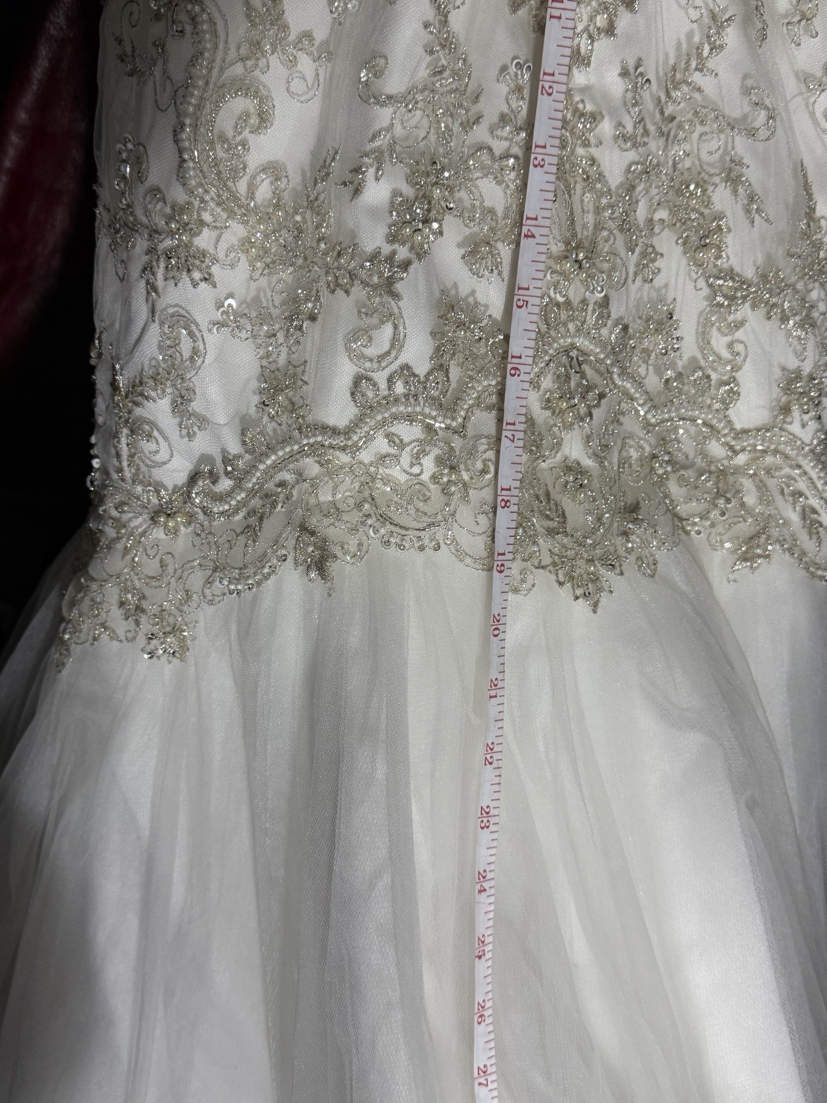 Bridal Dress Casa Blanca Wedding Gown Ivory With Stone Embroid Mermaid Dress Sz6