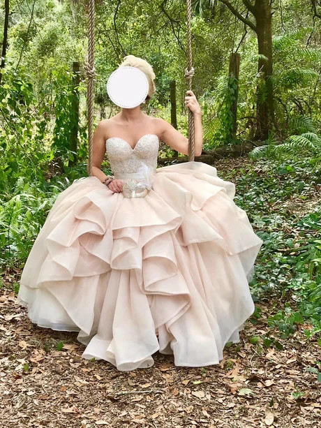 Martina Liana Sample Skirt Separate Wedding Bridal 2 Sand Tulle Layers Romantic