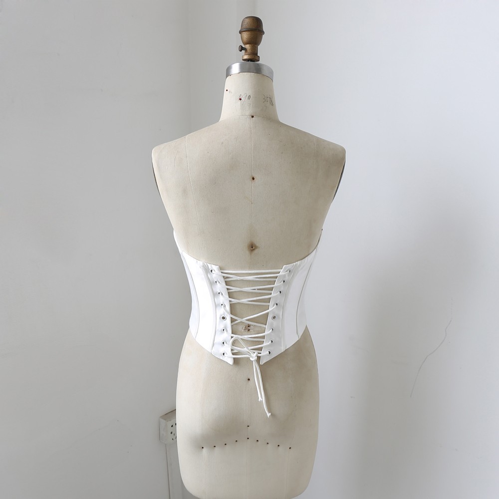 New Mikado Corset With Bones For Wedding Dress