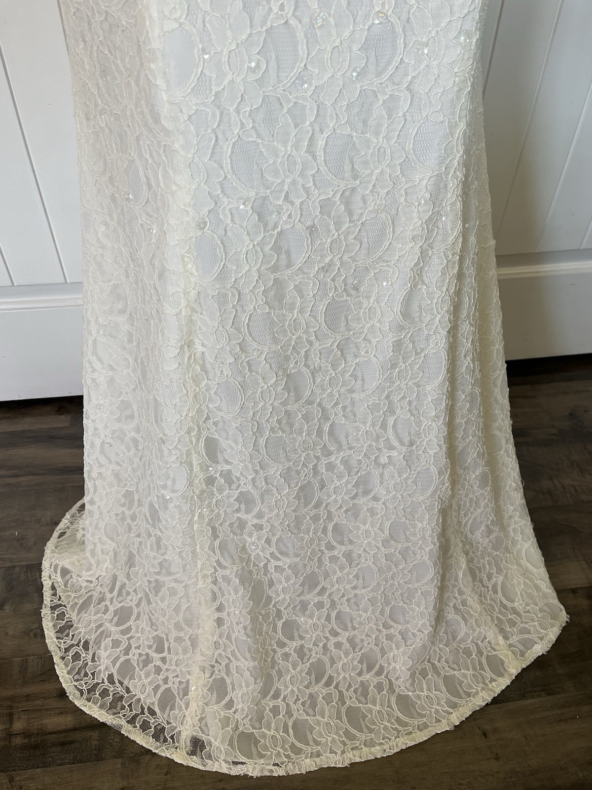 Mori Lee by Madeline Gardner Ivory Lace Strapless Wedding Dress Size 10 NWT