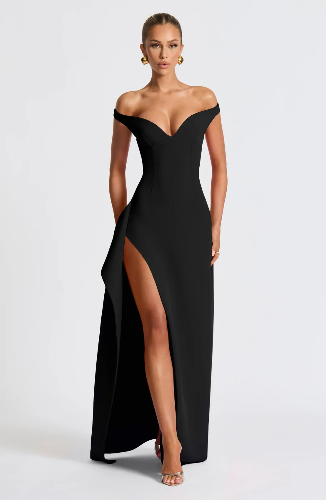 Vestido largo Khalesia – Negro BABYBOO NWT $160