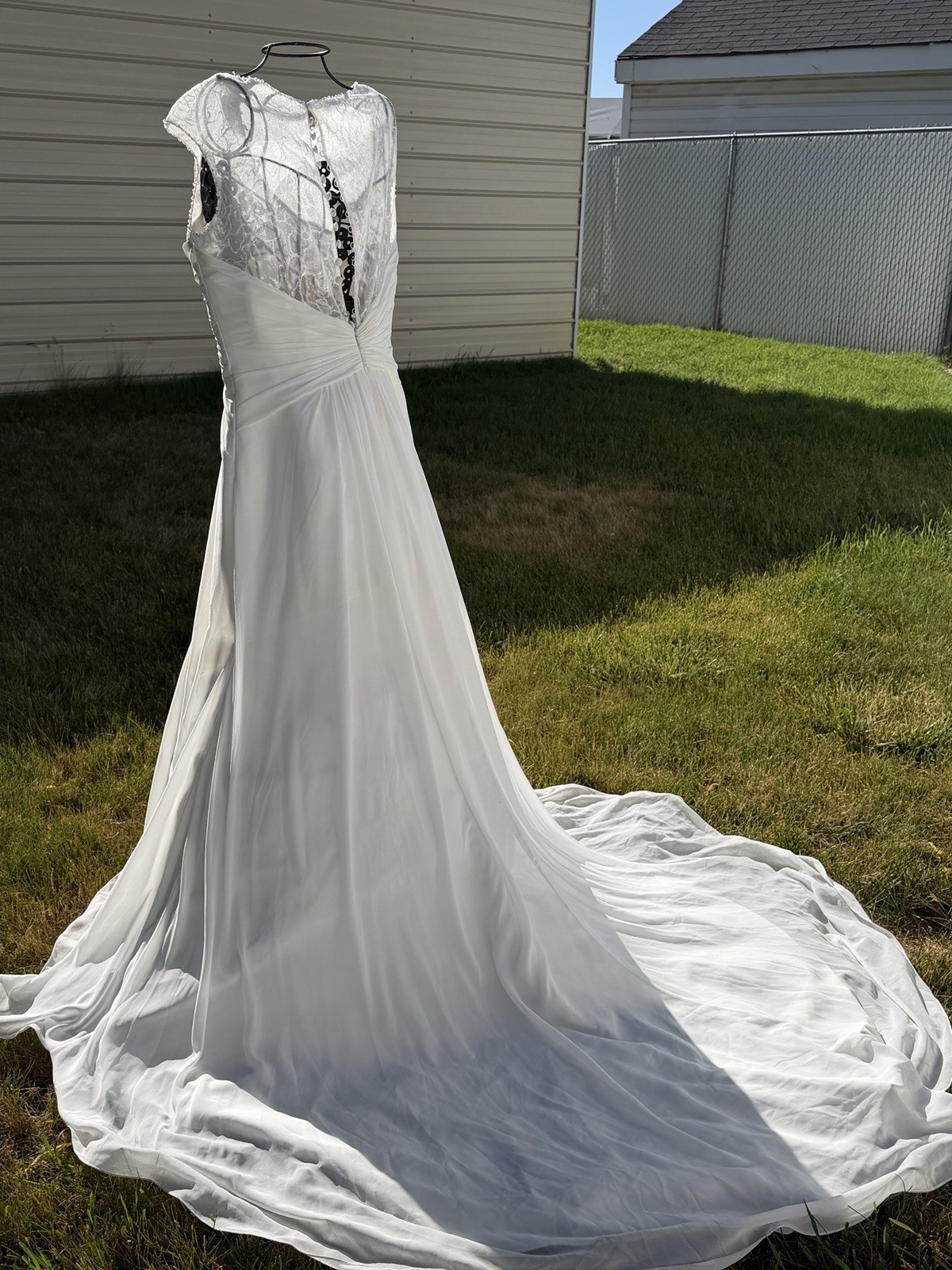 Symphony Bridal Dress 50014 Off White Size 14, Hoop, Veil & Undergarment Corset