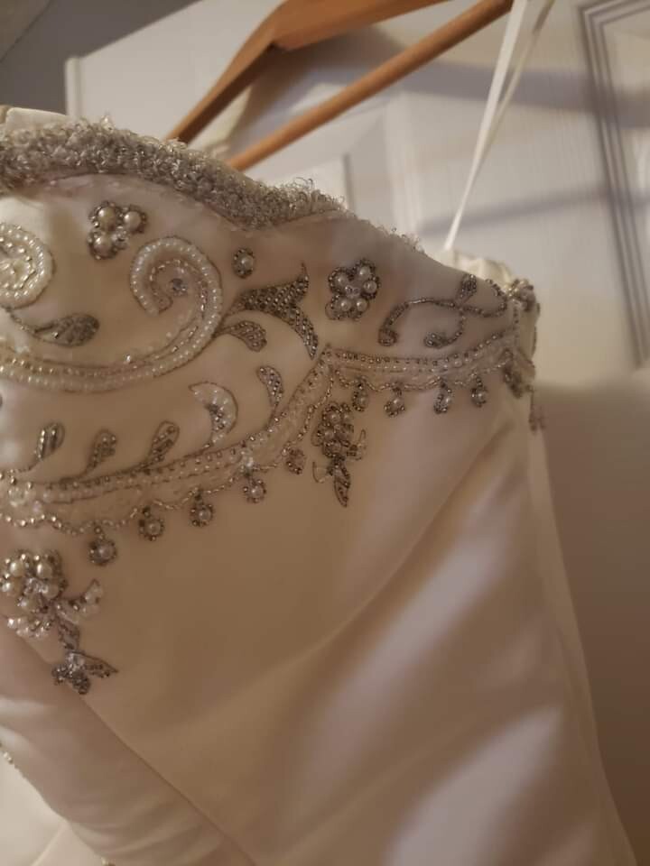 La Sposa ivory a-line wedding gown