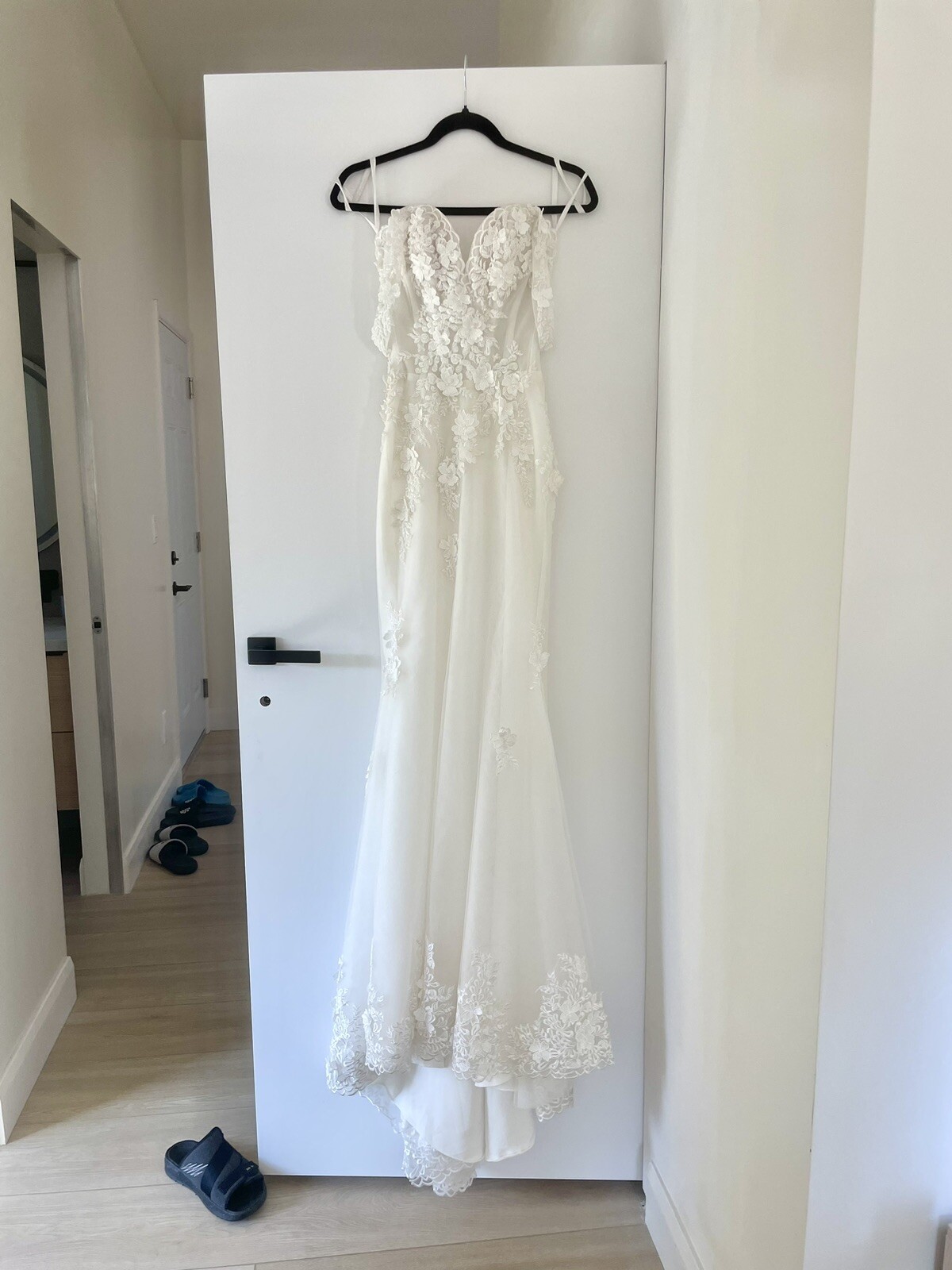 Custom Fit & Flare, Wedding Dress Skirt Overlay, Hand Beaded, NEVER WORN Petite