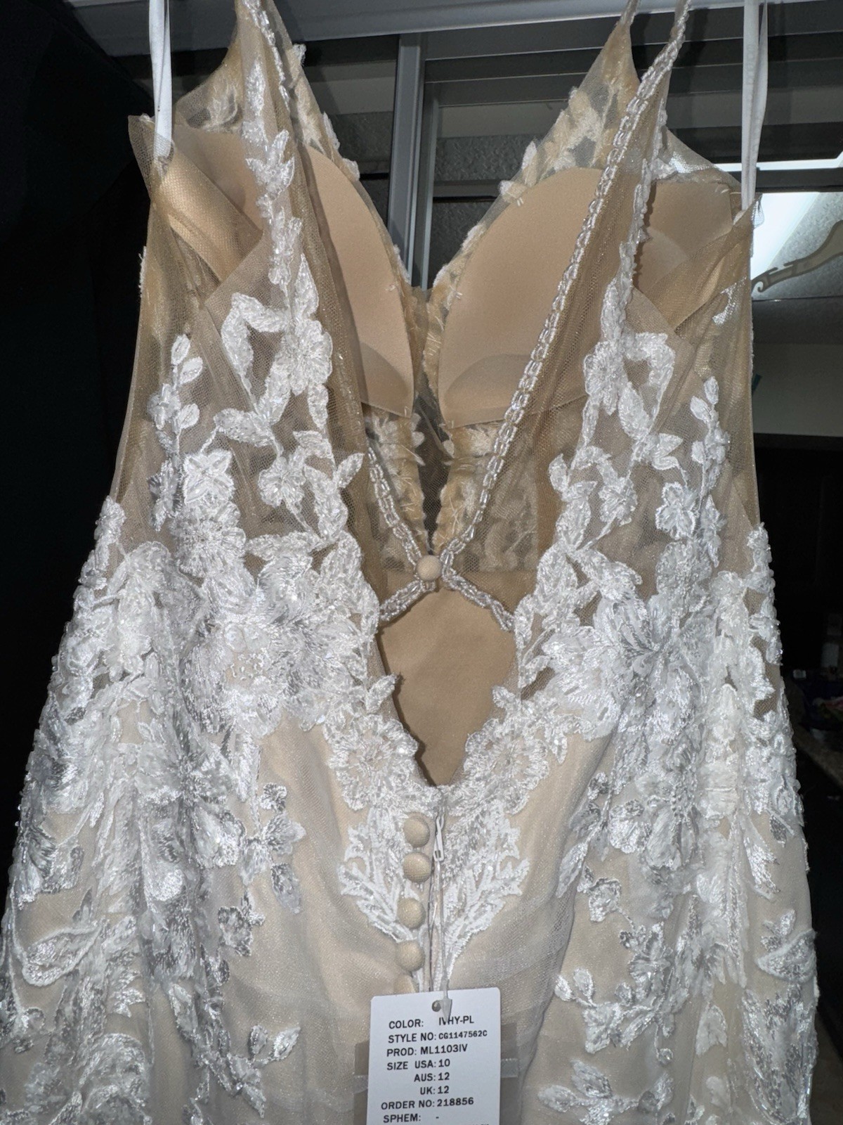 NWT Martina Liana CUSTOM WHITE Wedding Dress Gown SZ 10 UNALTERED Retail $4400