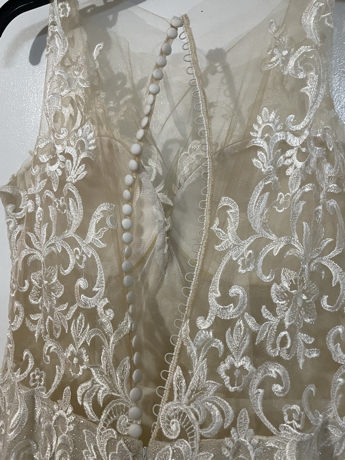 Impression Bridal Ashley And Justin Wedding Dress Ivory/Nude Size 12 Worn Once