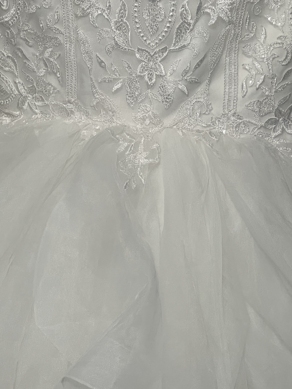 Mori Lee Laney Halter Neck Tulle Organza Mermaid Wedding Gown 12 Style 5687 NWT