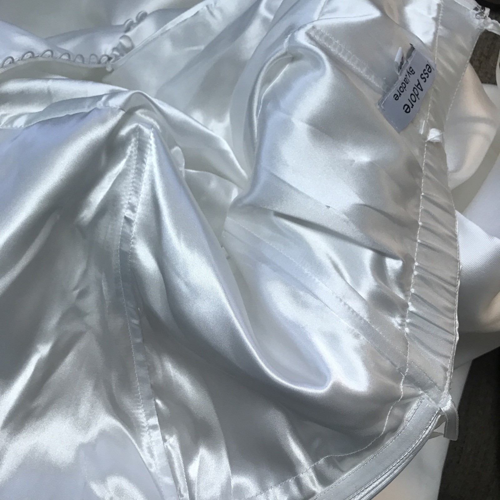 Wedding Dress Strapless Size 20 Buttons Down Back