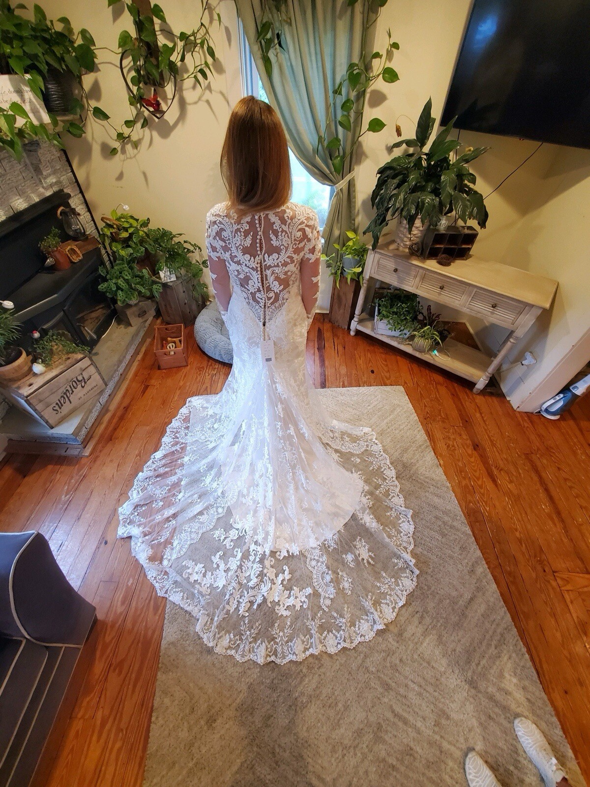 Wedding dress – Casa Blanca. Never worn, unaltered. Size 12. Champagne color