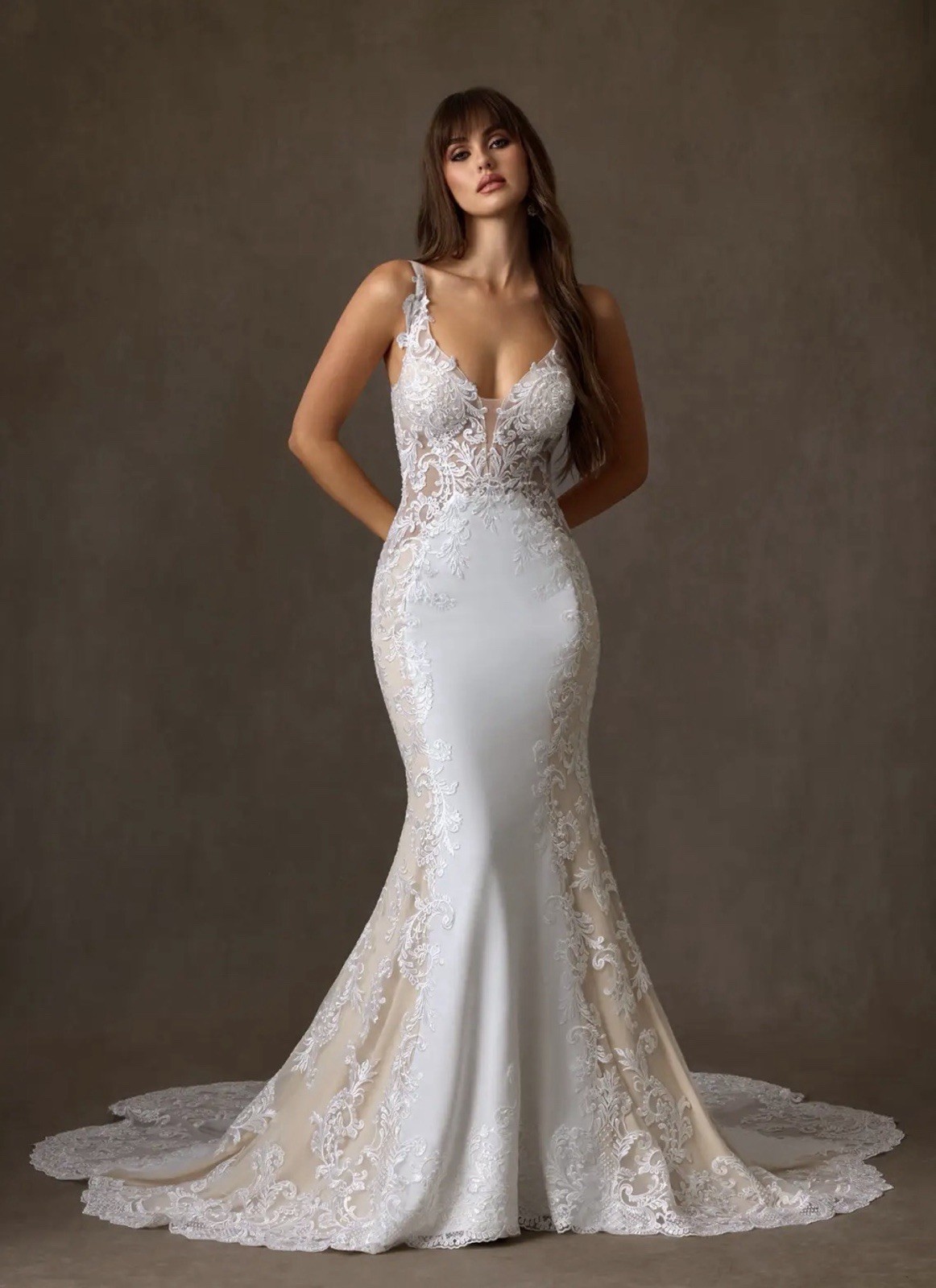 Azazie Estephanie Wedding Dress Mermaid Gown NWT Size 4