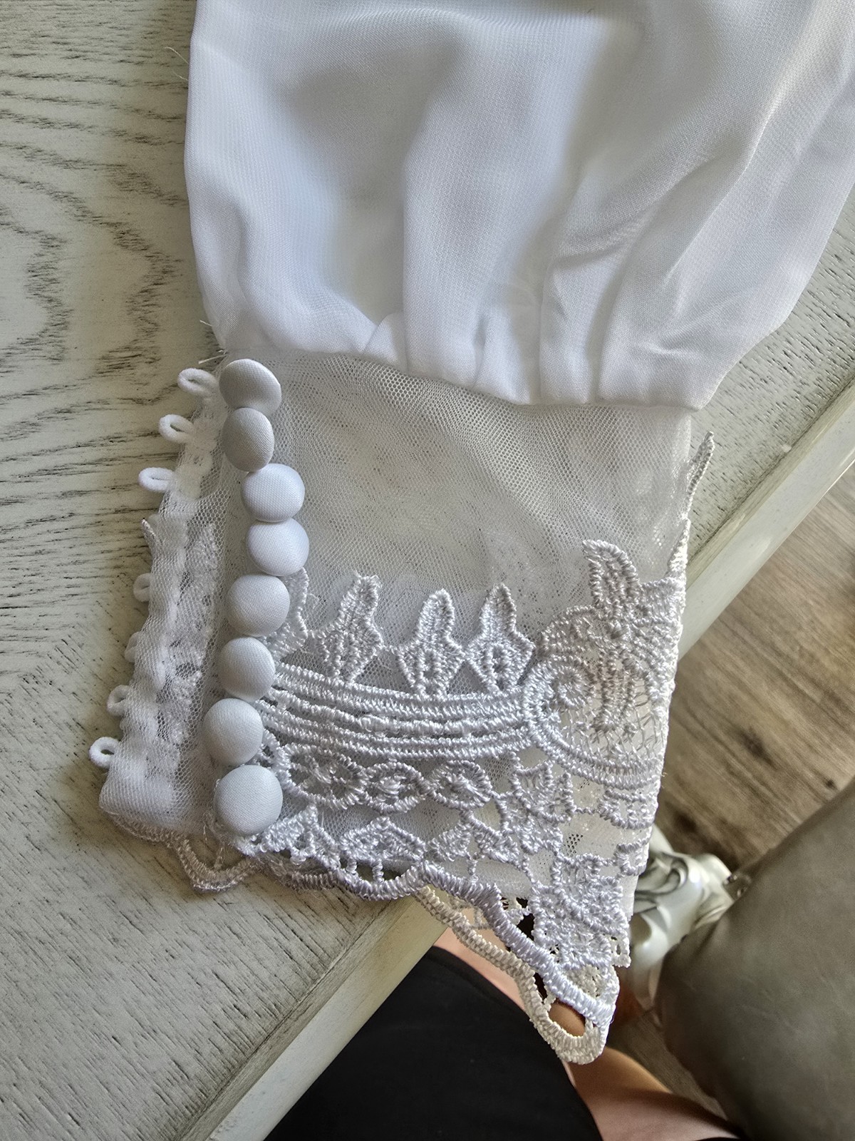 Bridal Dress Wedding Brand Is Mingdas Dress White**Size Measurements In Photos**