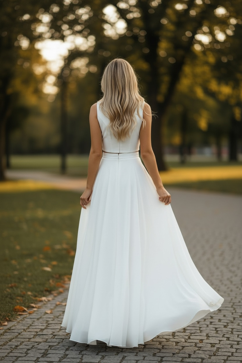 Wedding skirt/chiffon skirt/wedding dress 2026/size 36 – 60