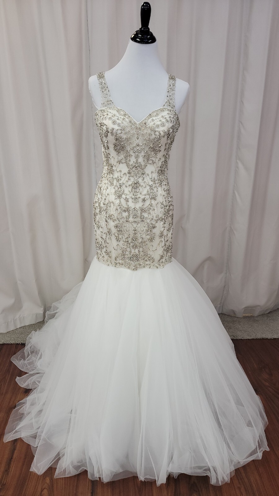 Mary’s Bridal D8101 Dress Mermaid Crystal Beaded Embroidered Bodice Tulle Skirt
