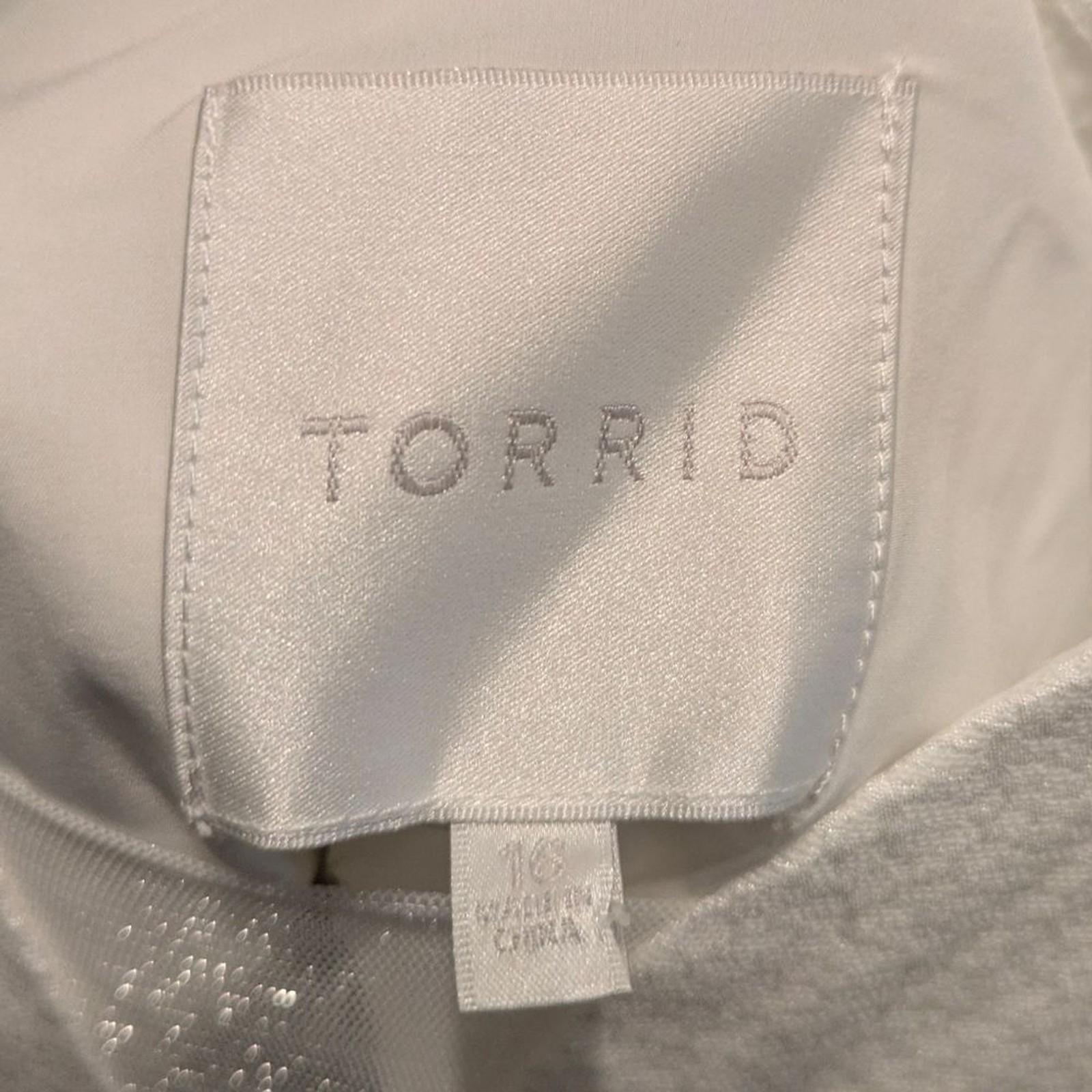 Torrid Jacquard Elegant White Ivory Maxi Dress Size 16