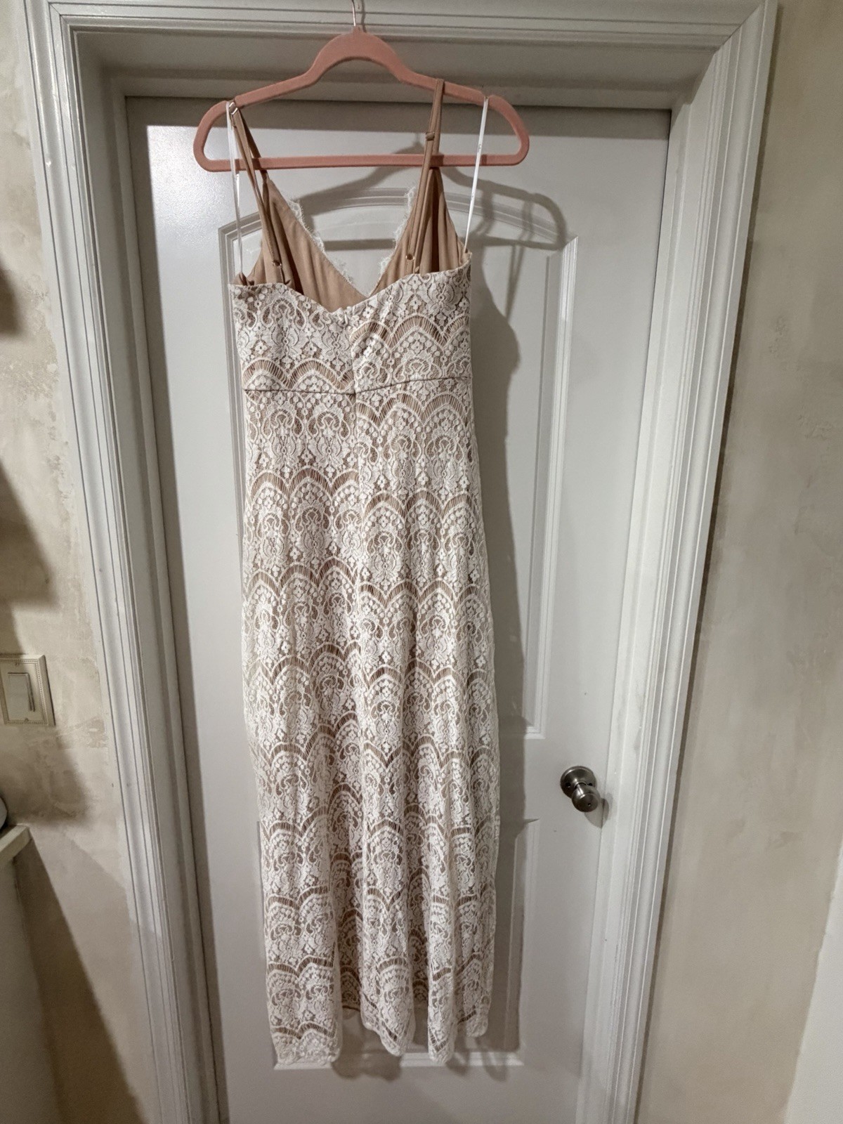 Like a Fairytale White Lace Maxi Dress | Romantic Boho Bridal Wedding Size L
