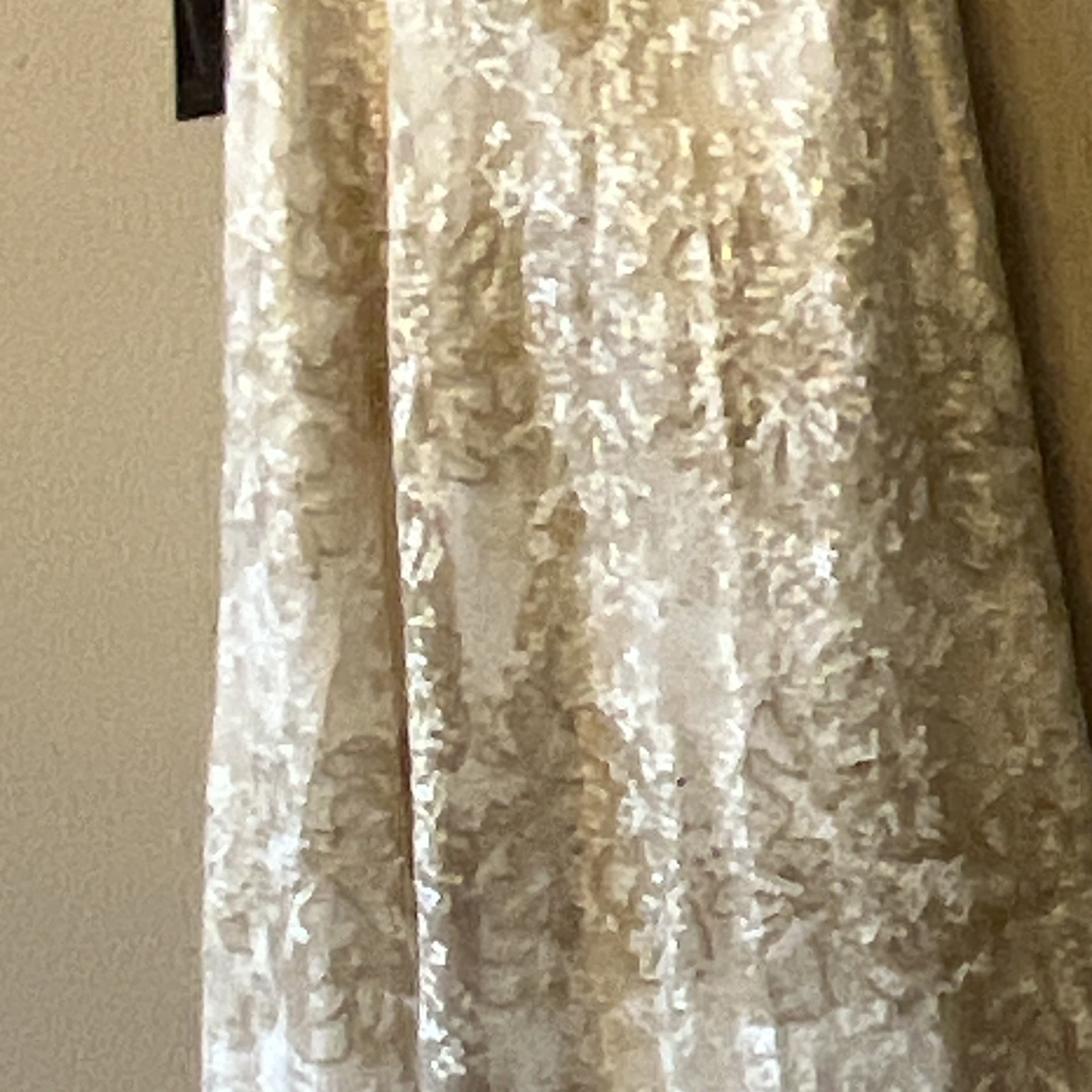 Adrianna Papell Ivory Lace One-Shoulder Sleeveless A-Line Full-Length Dress