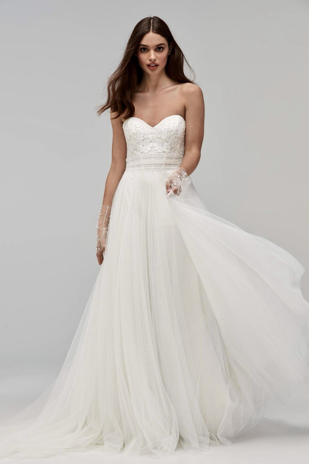 Wtoo By Watters Siobhan Tulle Lace Wedding Dress Size 12