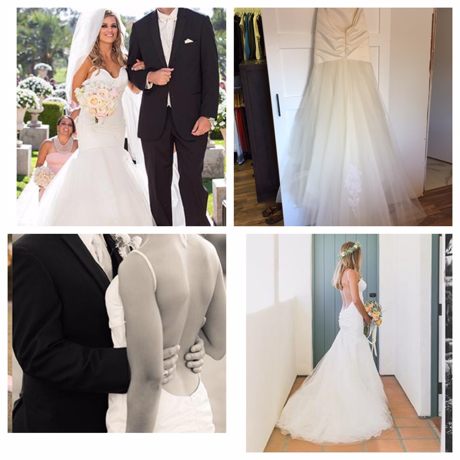 $2450 Katie May Charleston Backless Fit & Flare Wedding Dress Gown Mermaid
