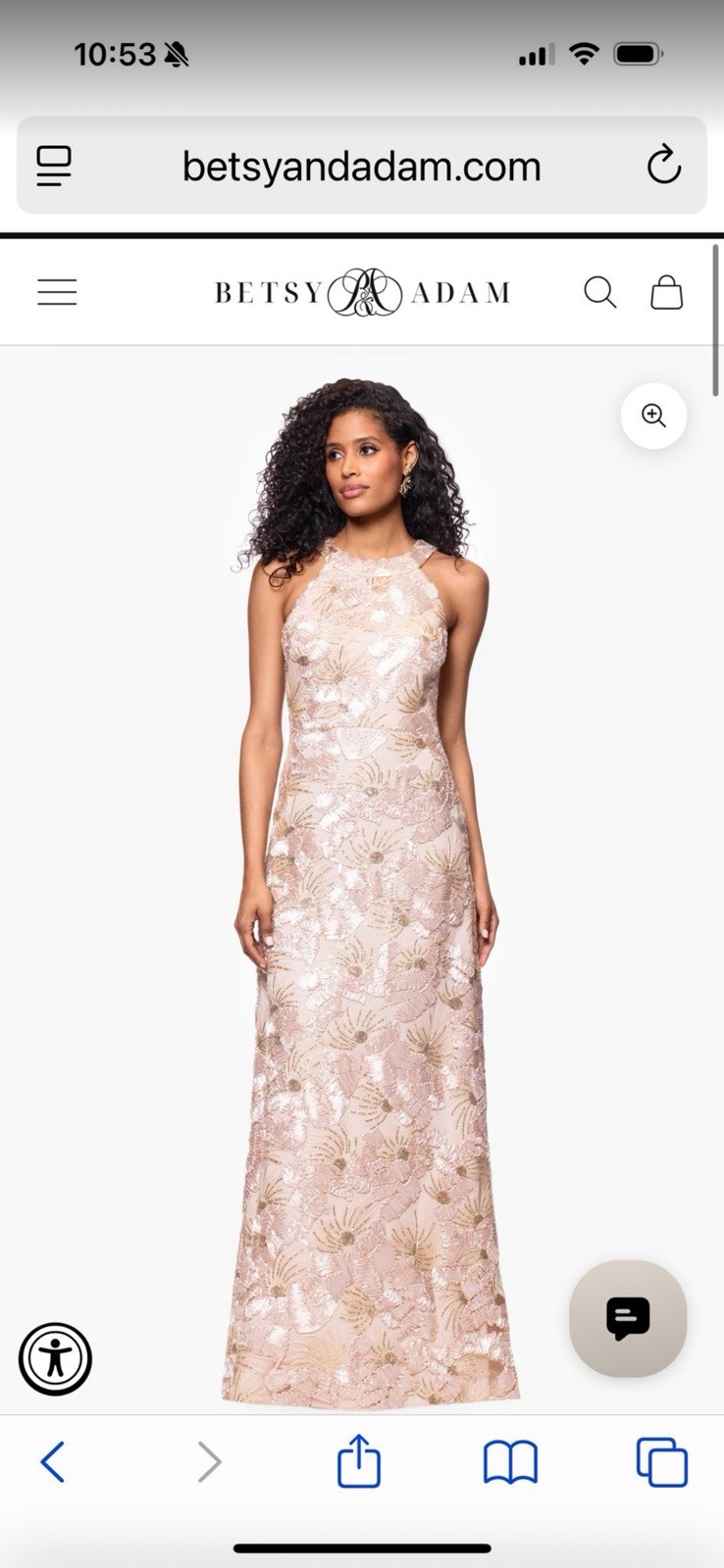 Betsy and Adam Women’s Gown Size 4P