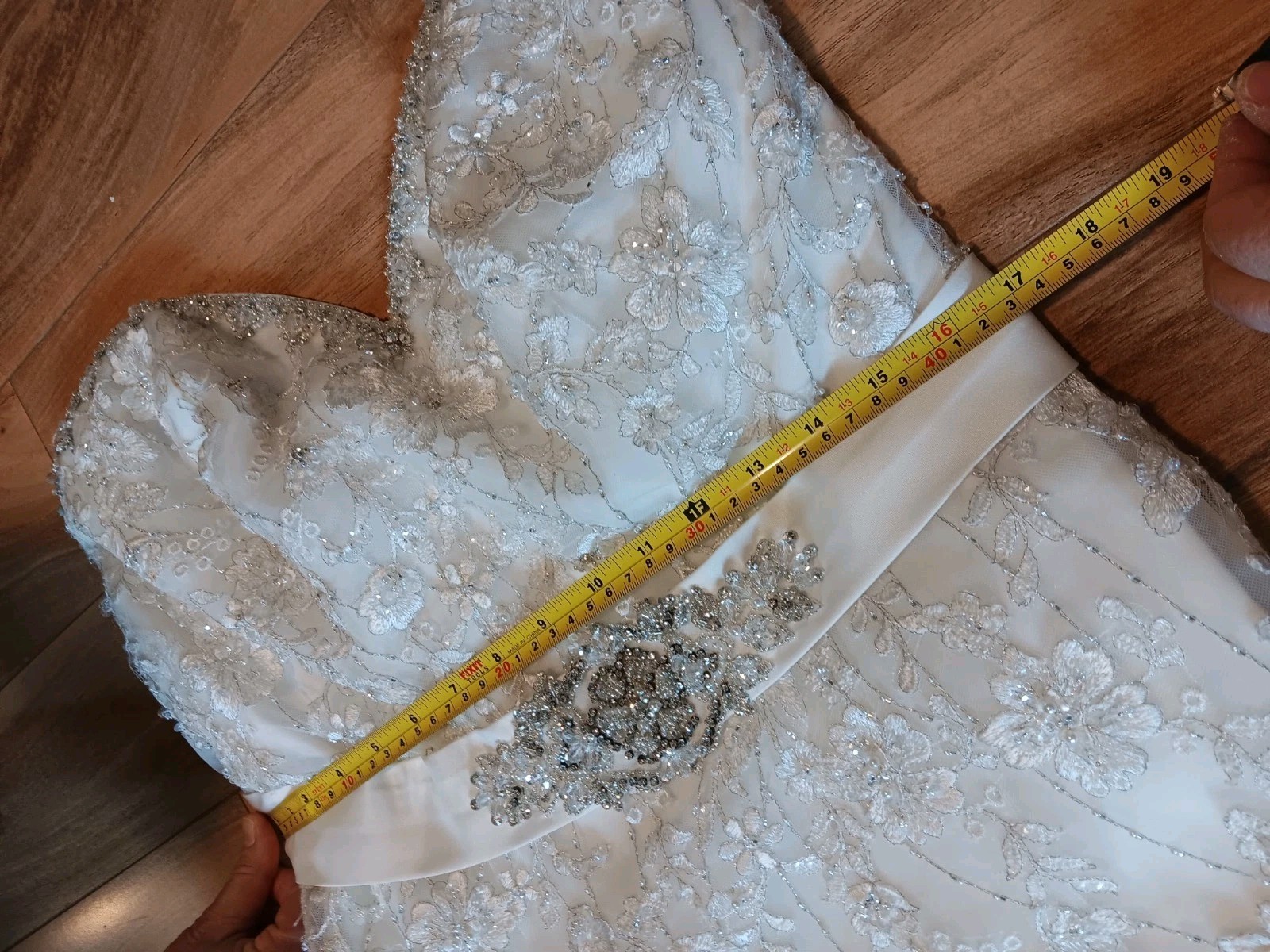 Mori Lee Wedding dress Embroided size 12 Pearl