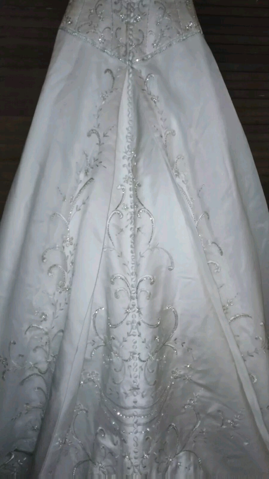 JASMINE HAUTE COUTURE BEADED RHINESTONE WEDDING DRESS BUTTON EXCELLENT PRICE!