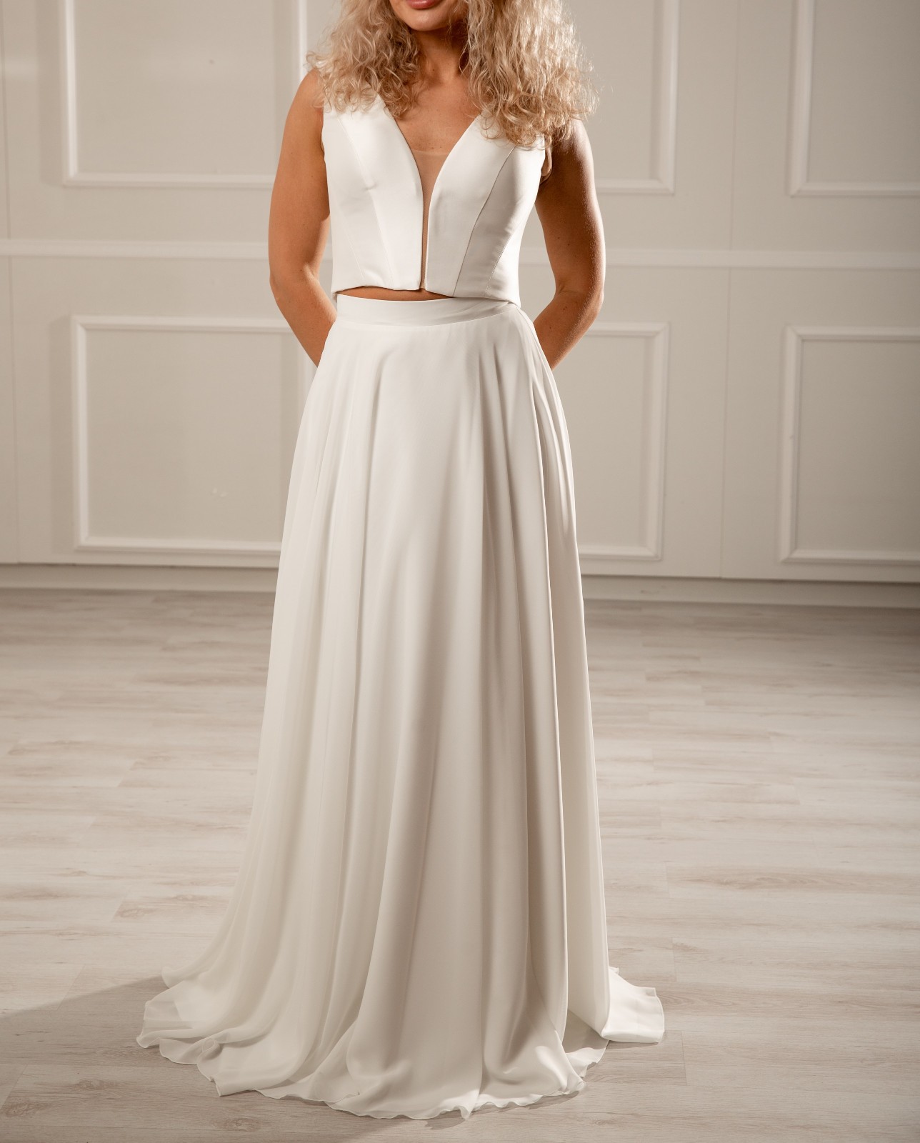 Wedding skirt/chiffon skirt/wedding dress 2026/size 36 to 60